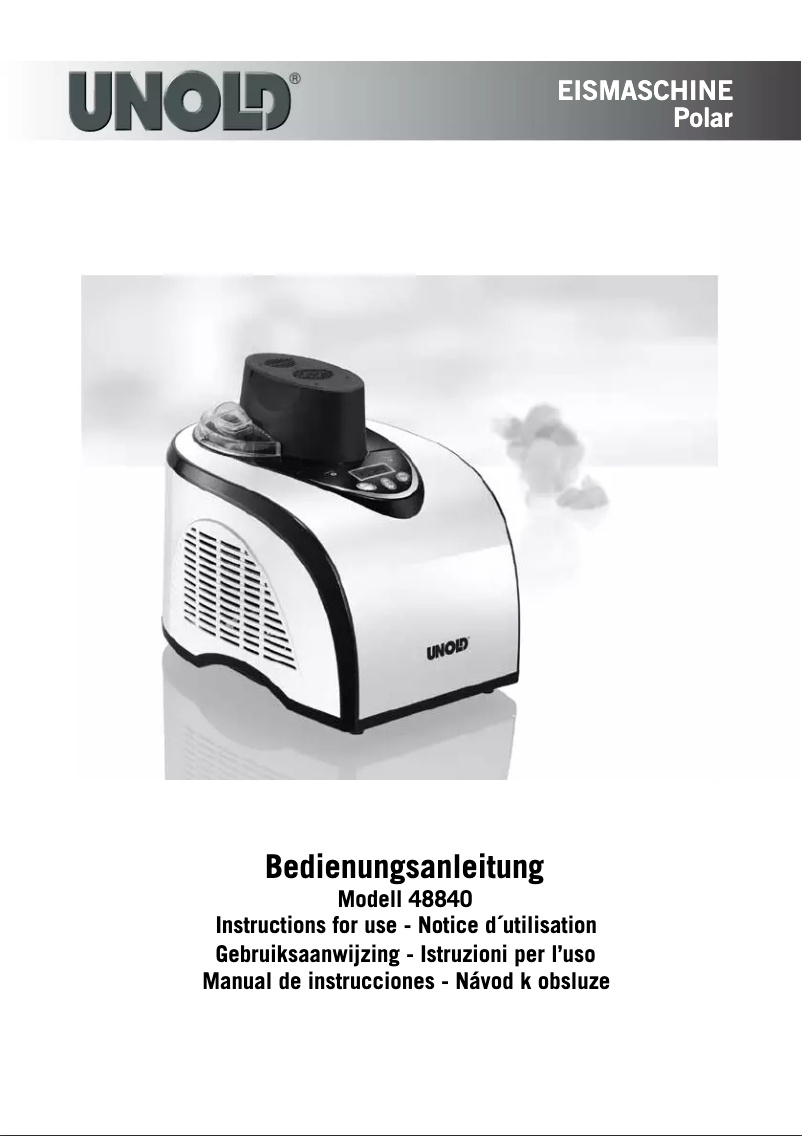Page 1 de la notice Manuel utilisateur Unold 48840