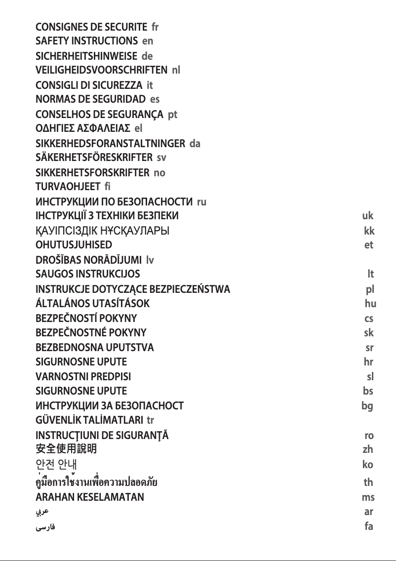 Page 1 de la notice Instructions / montage Moulinex Mega AM4800