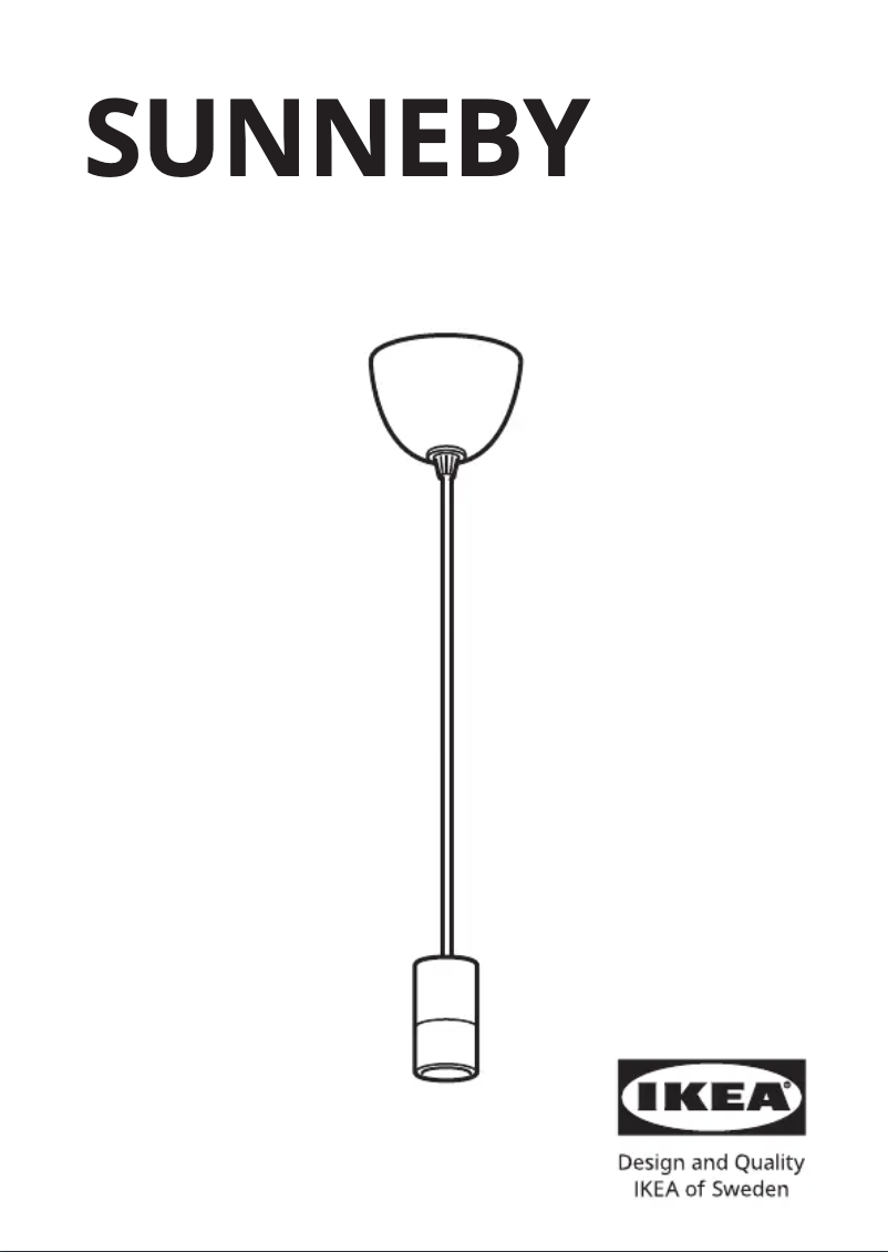 Page 1 de la notice Manuel utilisateur Ikea SUNNEBY 705.442.96