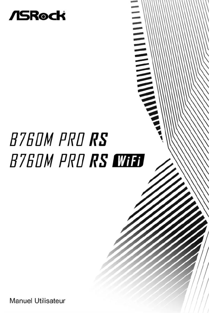 Página 1 del manual Manual de usuario Asrock B760M Pro RS WiFi