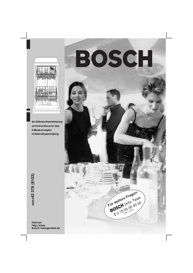 Page 1 de la notice Manuel utilisateur Bosch SRI4675EU