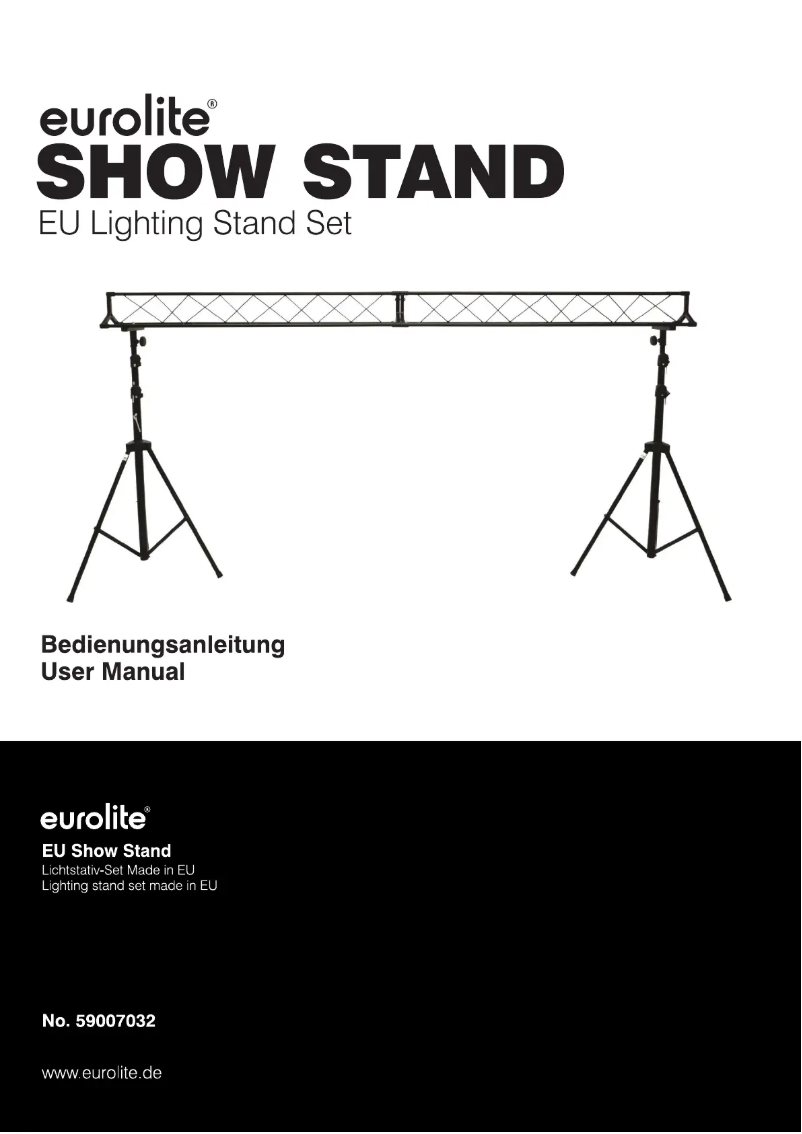 Page 1 de la notice Manuel utilisateur Eurolite Show Stand