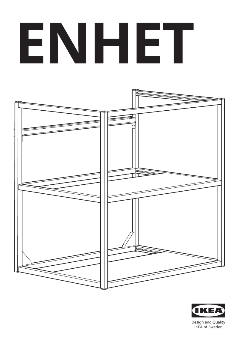 Page 1 de la notice Manuel utilisateur Ikea ENHET 905.158.82