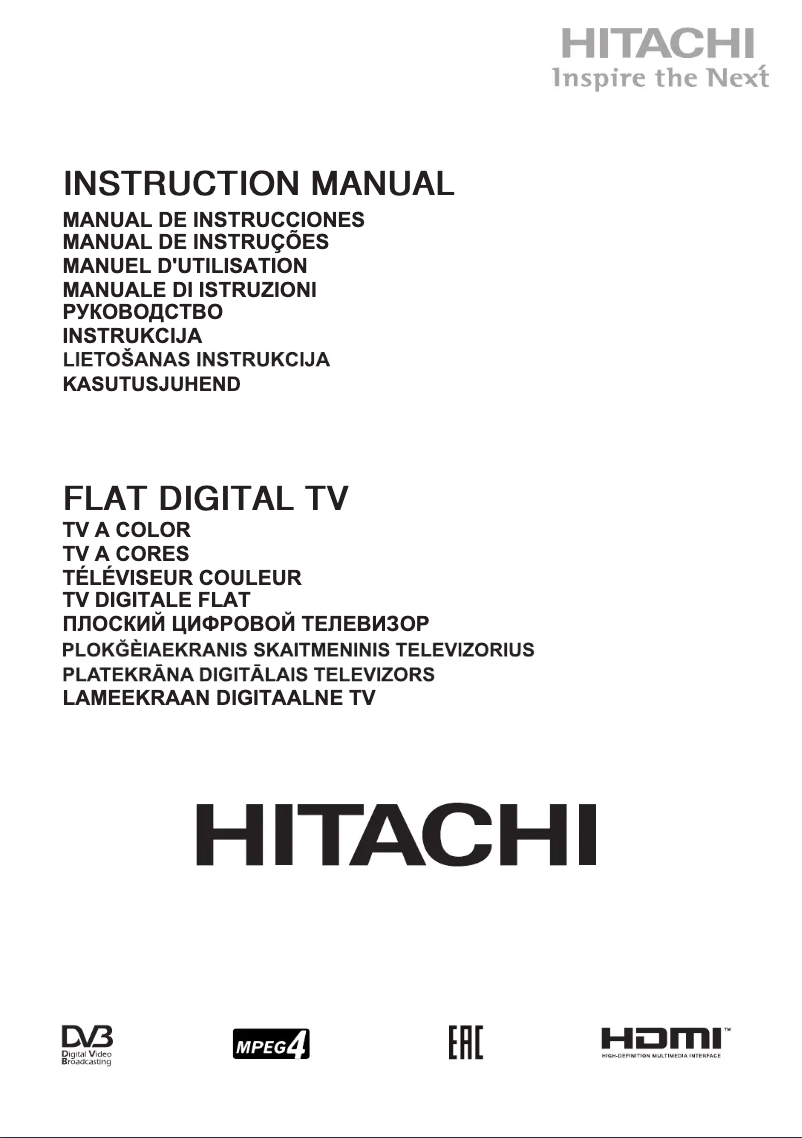 Página 1 del manual Manual de usuario Hitachi 32HBC01