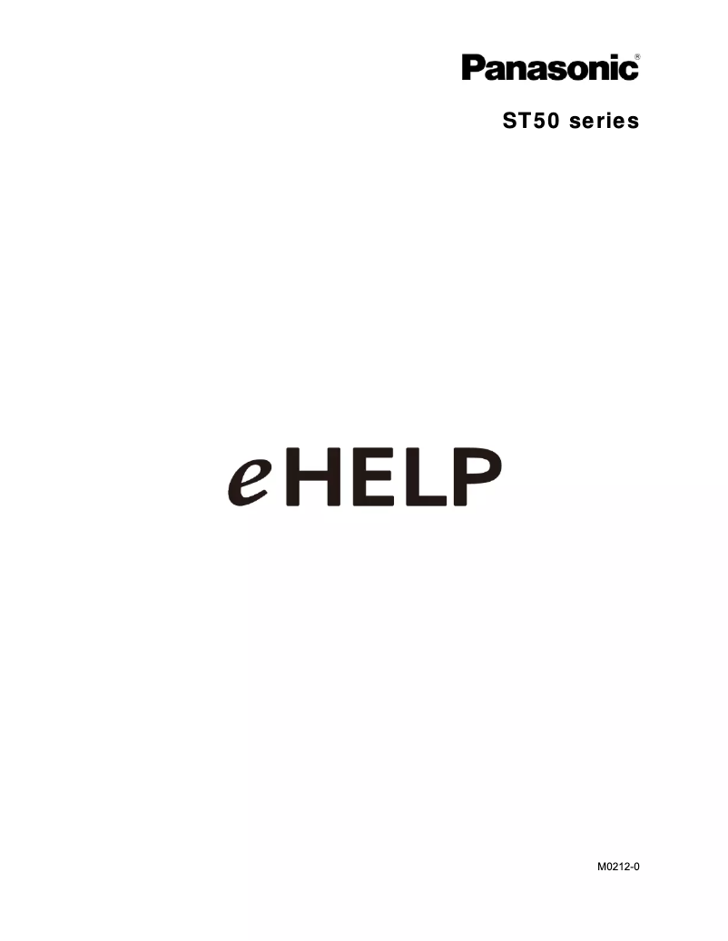 Page 1 de la notice Manuel utilisateur Panasonic Viera TC-P60ST50