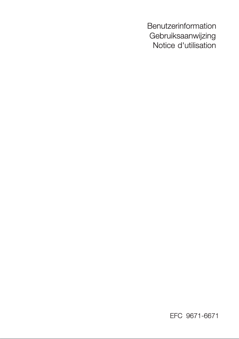 Página 1 del manual Manual de usuario Electrolux EFC 9671 x