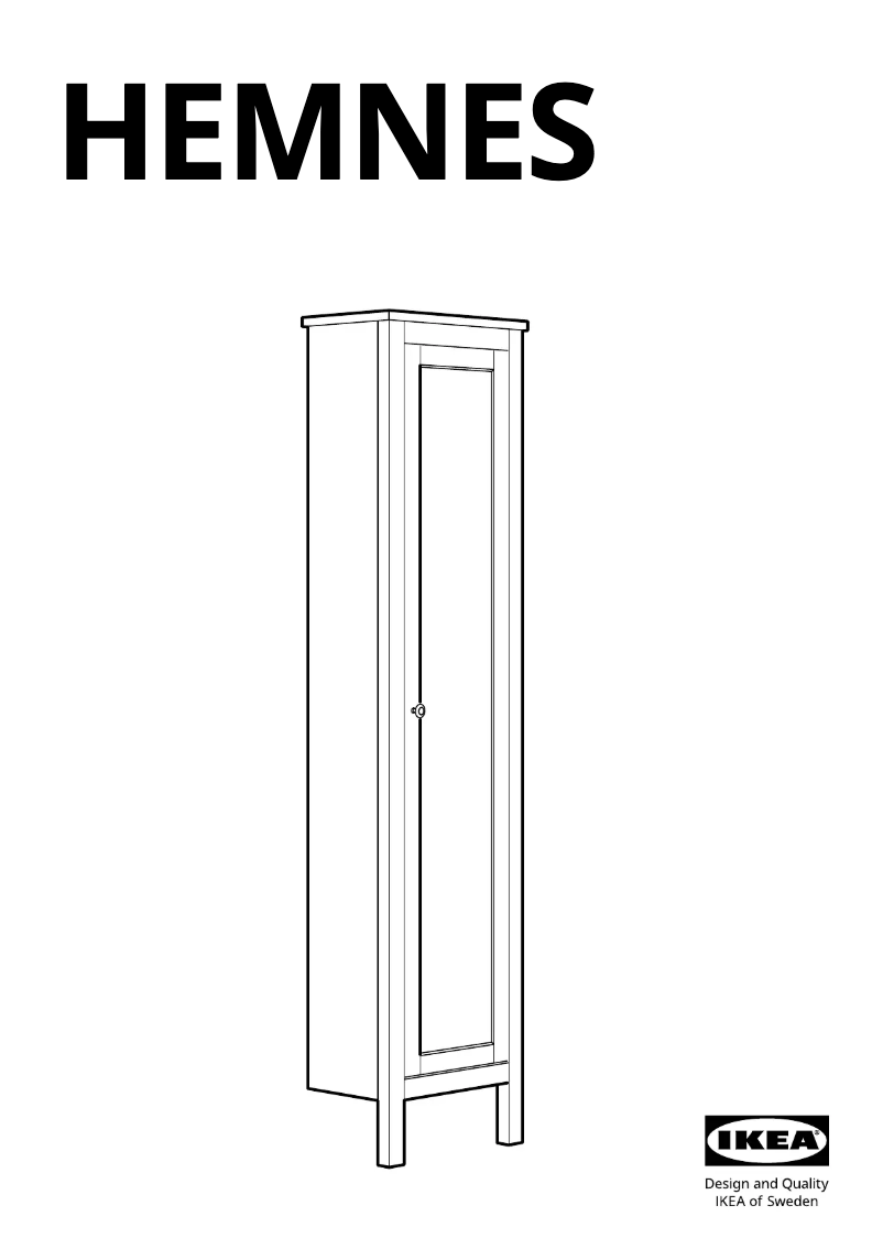 Image de la première page du manuel de l'appareil HEMNES 102.176.69