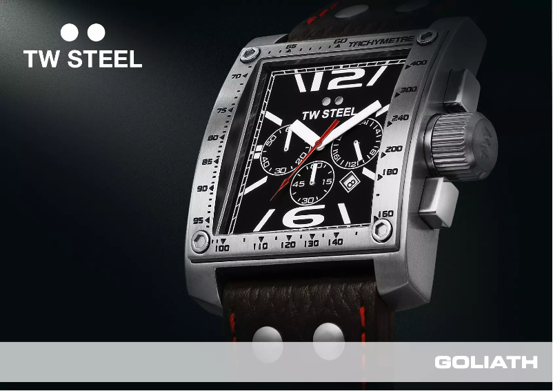 Page 1 de la notice Manuel utilisateur TW Steel Goliath TW107