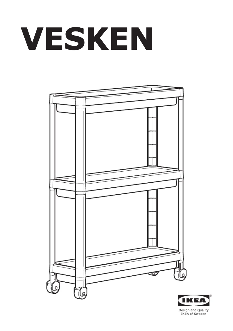 Page 1 de la notice Manuel utilisateur Ikea VESKEN 004.712.22