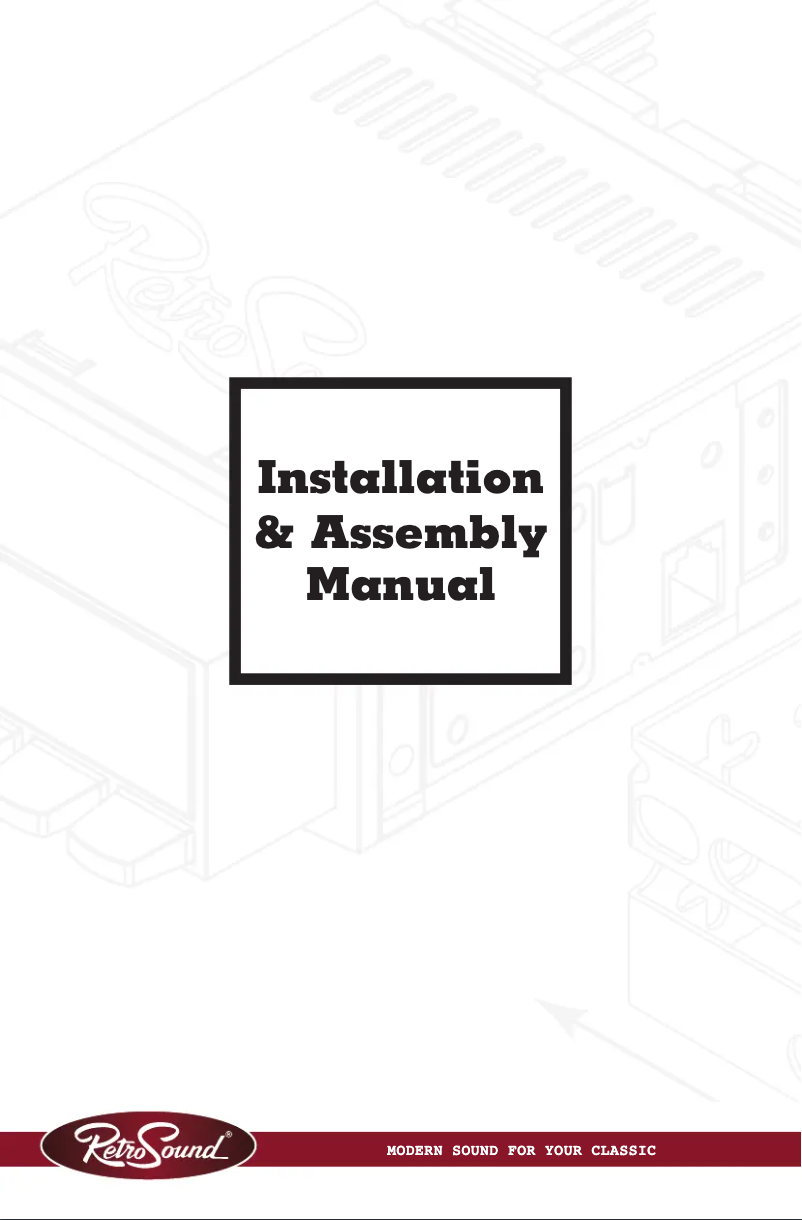 Page 1 of the manual User Manual RetroSound Detroit M1A