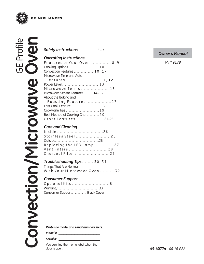 Página 1 del manual Manual de usuario GE Profile PVM9179BLTS