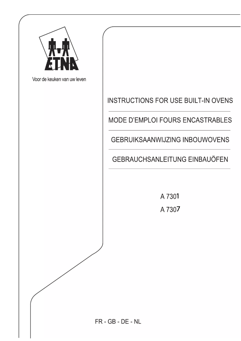 Page 1 de la notice Manuel utilisateur Etna A7307FT