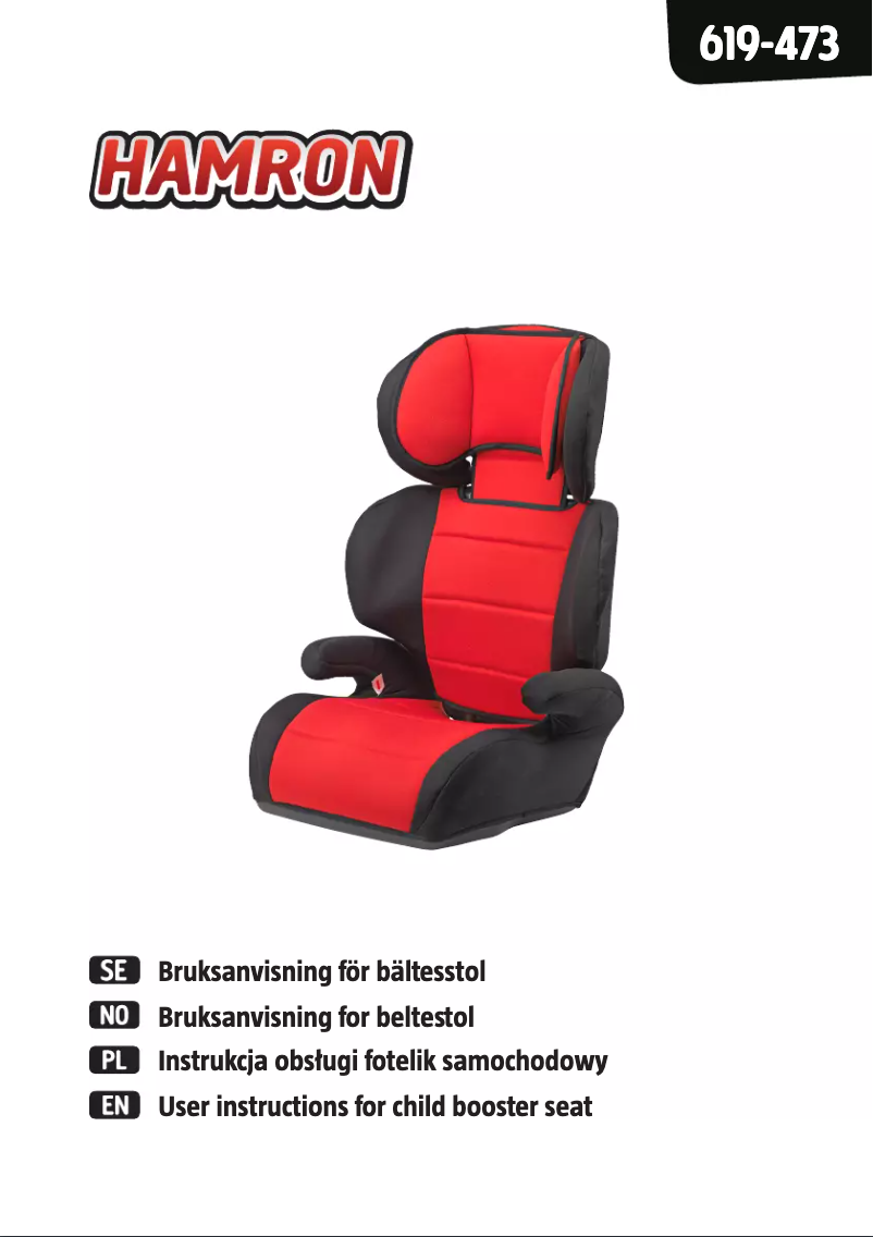 Page 1 de la notice Manuel utilisateur Hamron 619-473