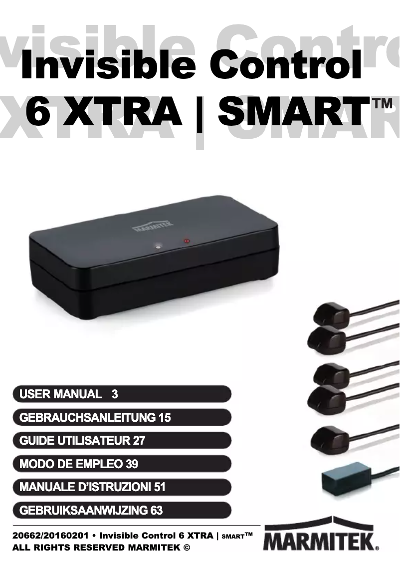 Page 1 de la notice Manuel utilisateur Marmitek 6 XTRA SMART
