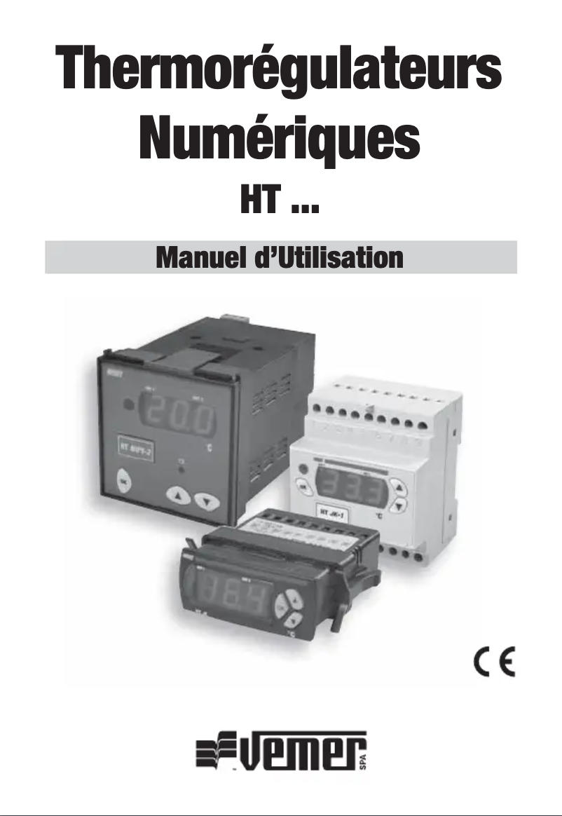 Page 1 de la notice Manuel utilisateur Vemer HT NTC-1P3D