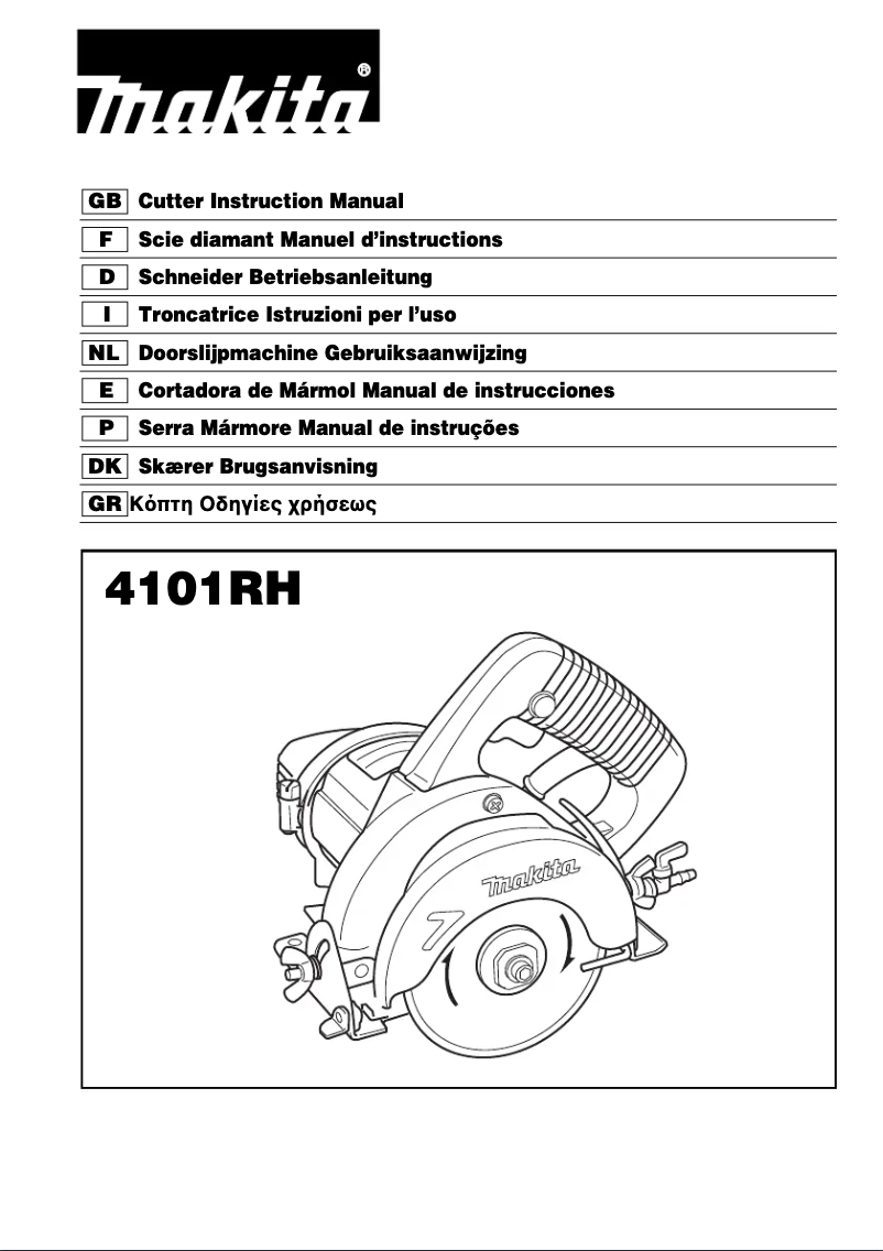 Page 1 de la notice Manuel utilisateur Makita 4101RH