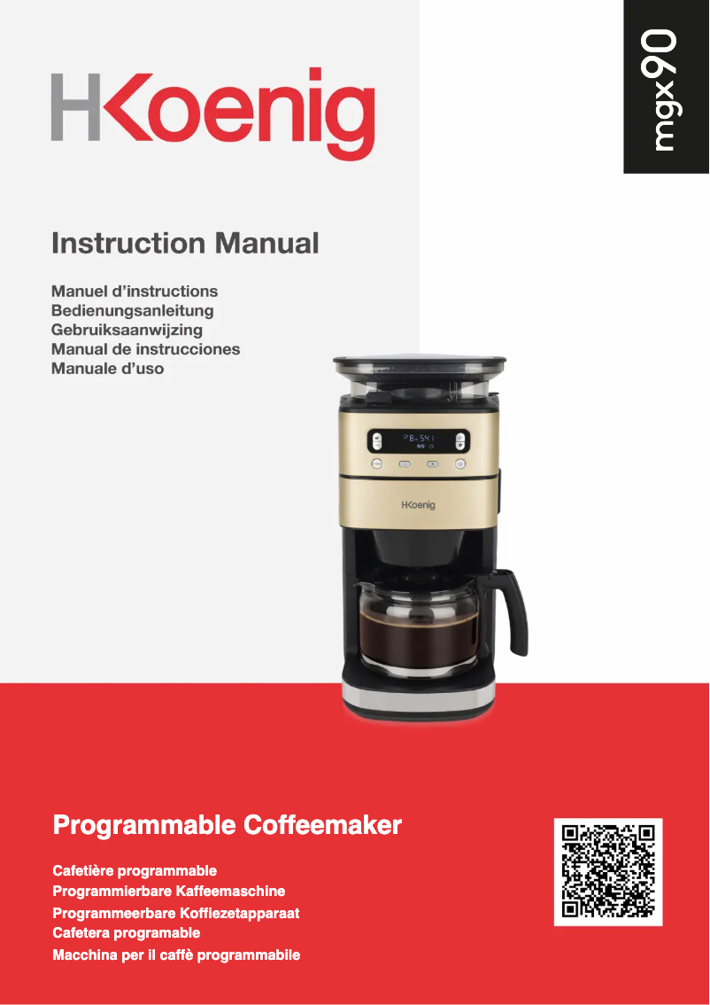 Page 1 de la notice Manuel utilisateur H.Koenig MGX90