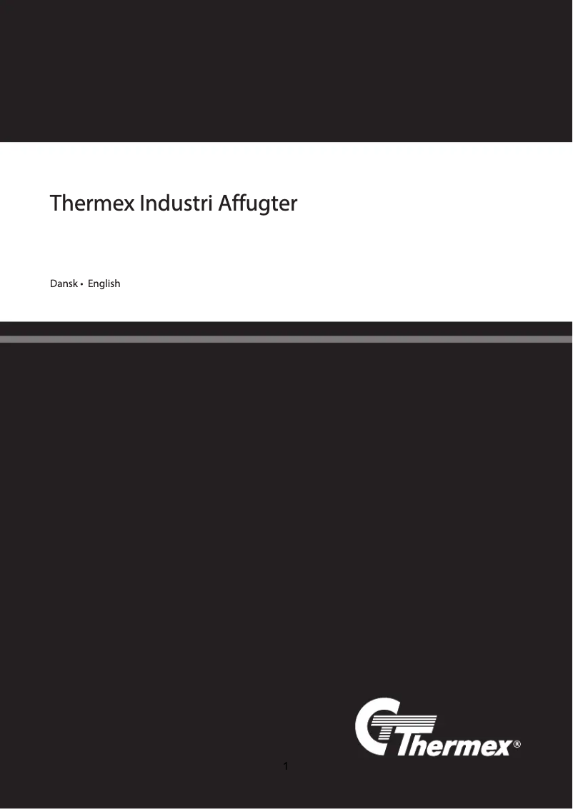 Página 1 del manual Manual de usuario Thermex Industrial dehumidifier