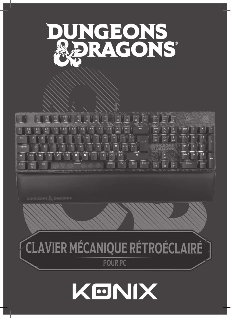 Page 1 de la notice Manuel utilisateur Konix Dungeons & Dragons