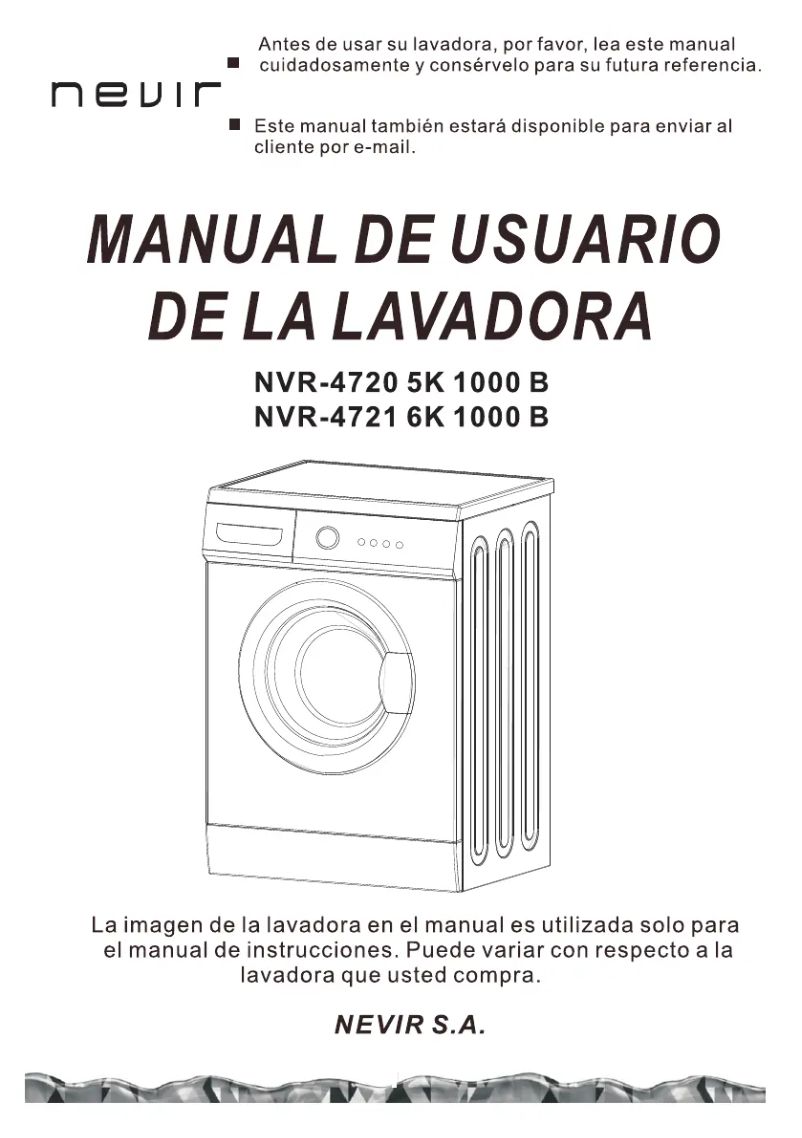 Page 1 de la notice Manuel utilisateur Nevir NVR-4720-5K 1000B