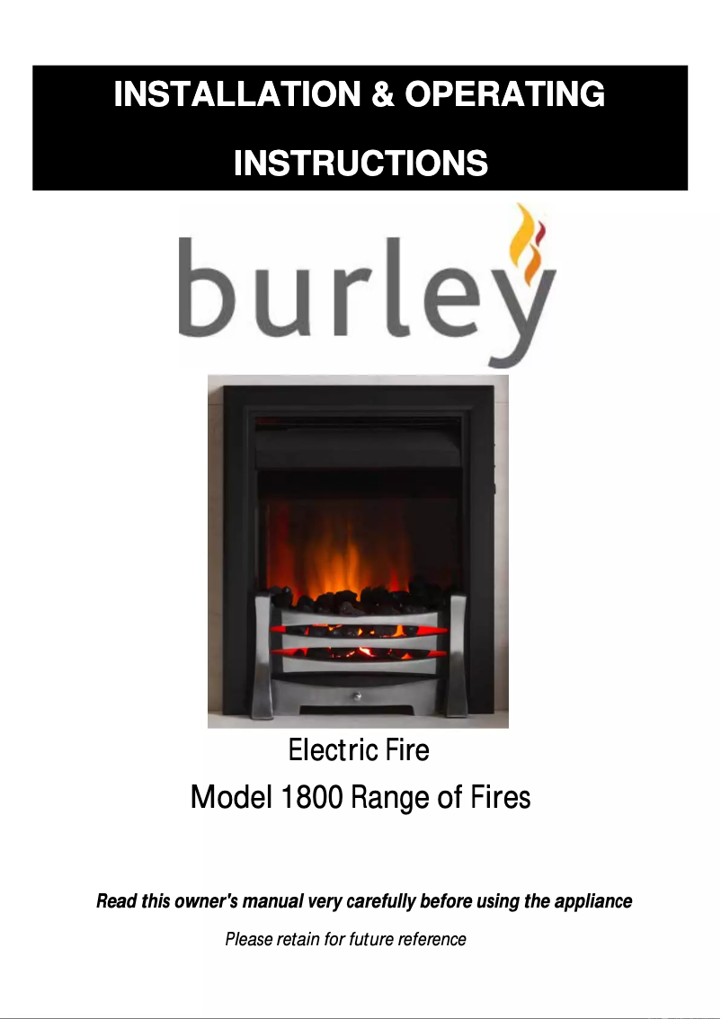 Página 1 del manual Manual de usuario Burley Shearsby 1880