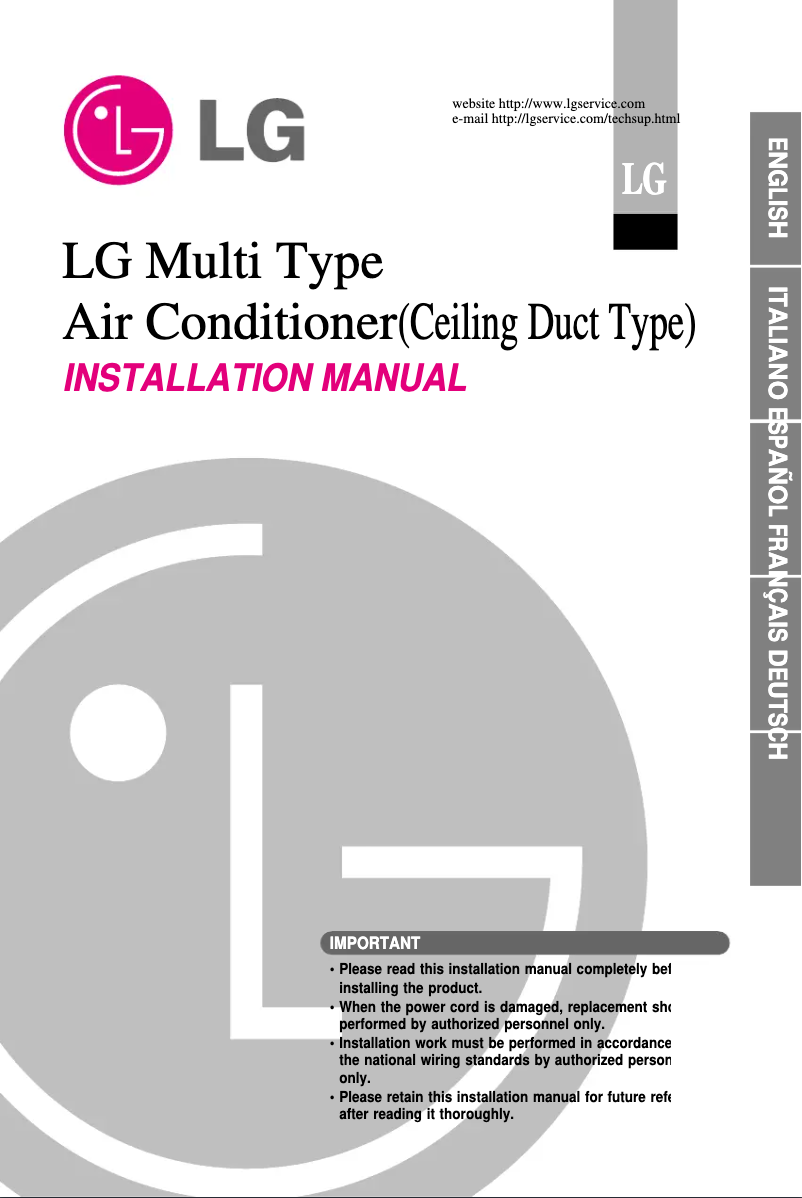 Page 1 de la notice Guide d'installation LG MB12AHL