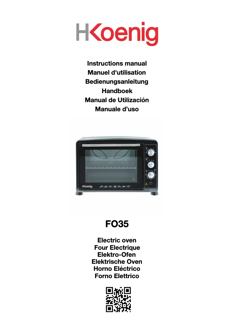 Página 1 del manual Manual de usuario H.Koenig FO35
