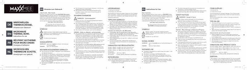 Página 1 del manual Manual de usuario Maxxmee 09345