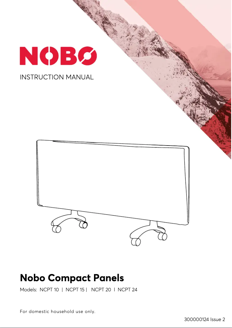 Page 1 de la notice Manuel utilisateur Nobo Compact Panel NCPT10-FS40