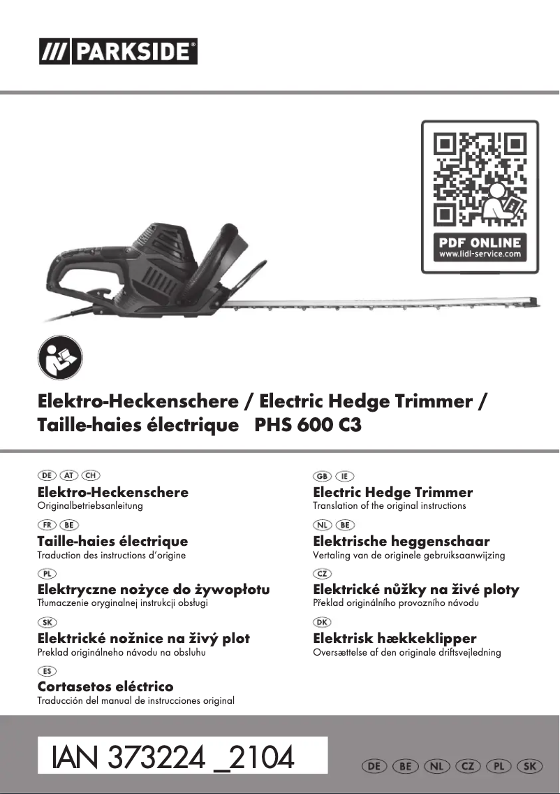 Page 1 de la notice Manuel utilisateur Parkside PHS 450 A1