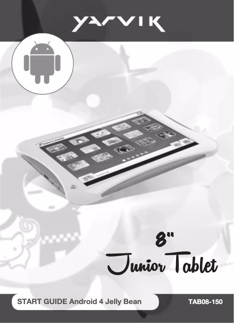 Page 1 de la notice Manuel utilisateur Yarvik Junior TAB08-150