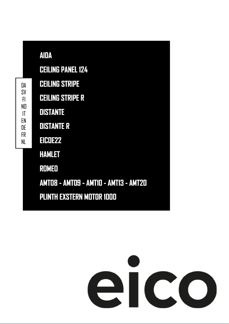 Page 1 of the manual User Manual Eico Hamlet 80 N SM ECO