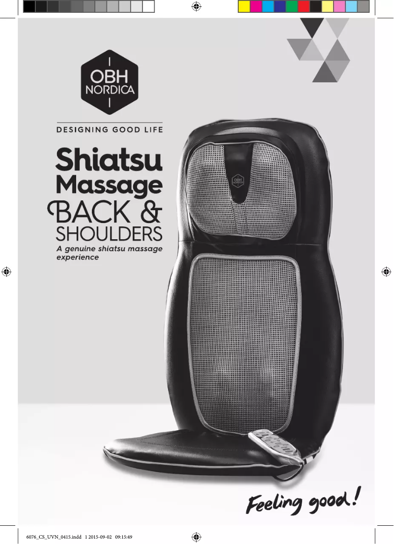Page 1 de la notice Manuel utilisateur OBH Nordica Shiatsu 6076