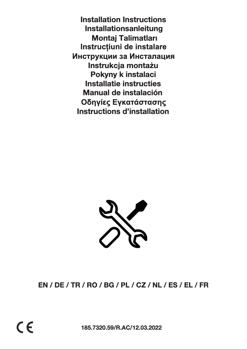 Page 1 de la notice Instructions / montage Grundig GDKP5464BBSC