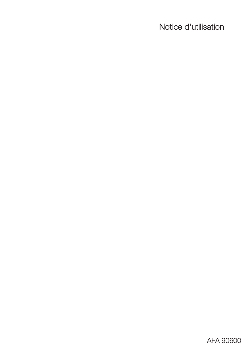 Página 1 del manual Manual de usuario Arthur Martin-Electrolux AFA90600X