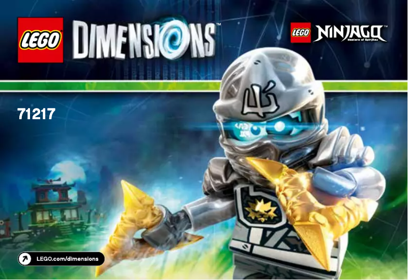 Page 1 de la notice Consignes visuelles Lego Zane Fun Pack 71217