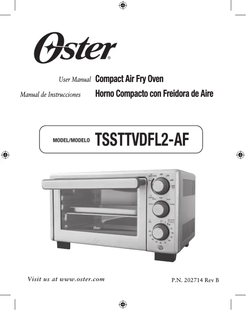 Page 1 de la notice Manuel utilisateur Oster TSSTTVDFL2-AF