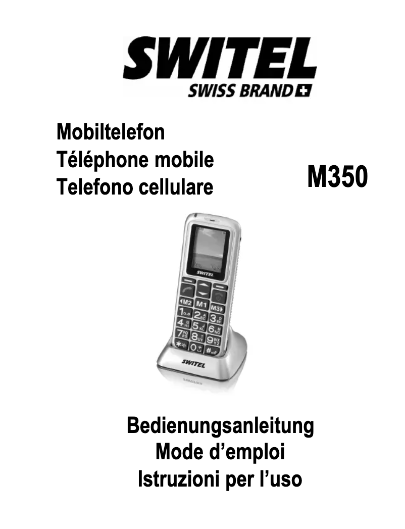 Page 1 de la notice Manuel utilisateur Switel M350