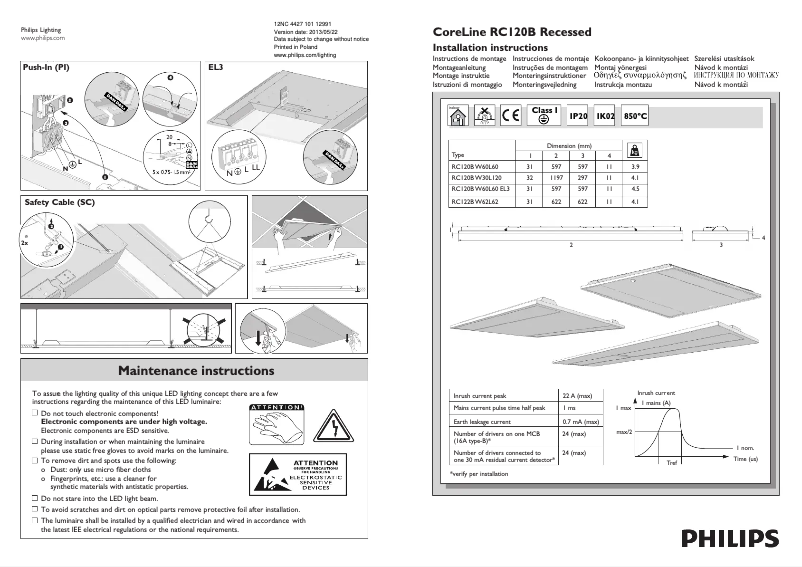 Página 1 del manual Manual de usuario Philips RC120LED2711