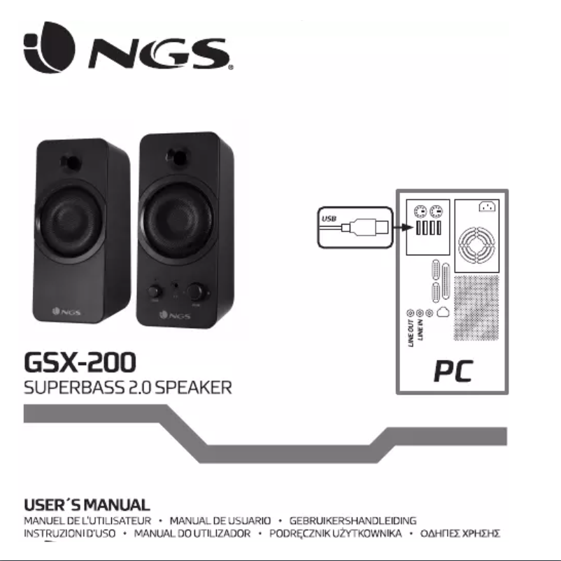 Page 1 de la notice Manuel utilisateur NGS GSX-200