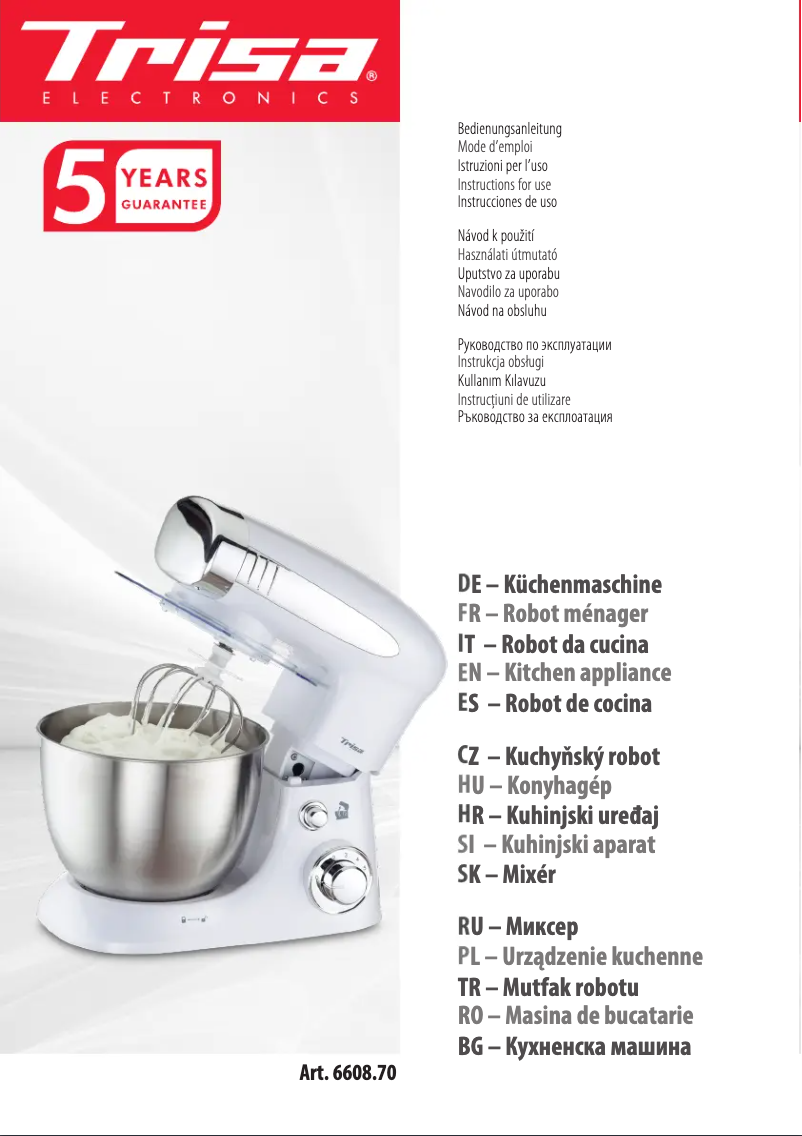 Página 1 del manual Manual de usuario Trisa Mix Chef