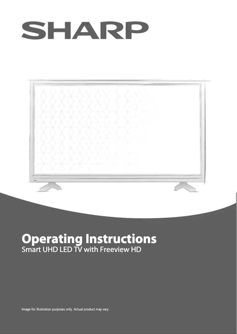 Página 1 del manual Manual de usuario Sharp LC-55UI7352K