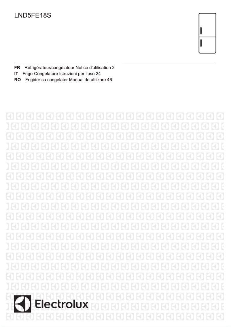 Página 1 del manual Manual de usuario Electrolux LND5FE18S
