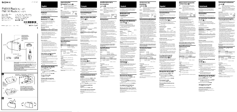 Page 1 of the manual User Manual Sony ICF-304L