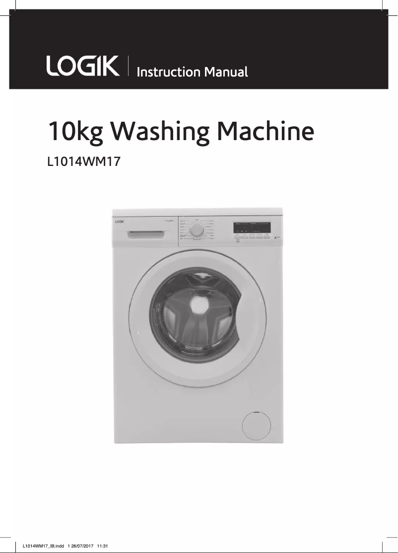 Página 1 del manual Manual de usuario Logik L1014WM17