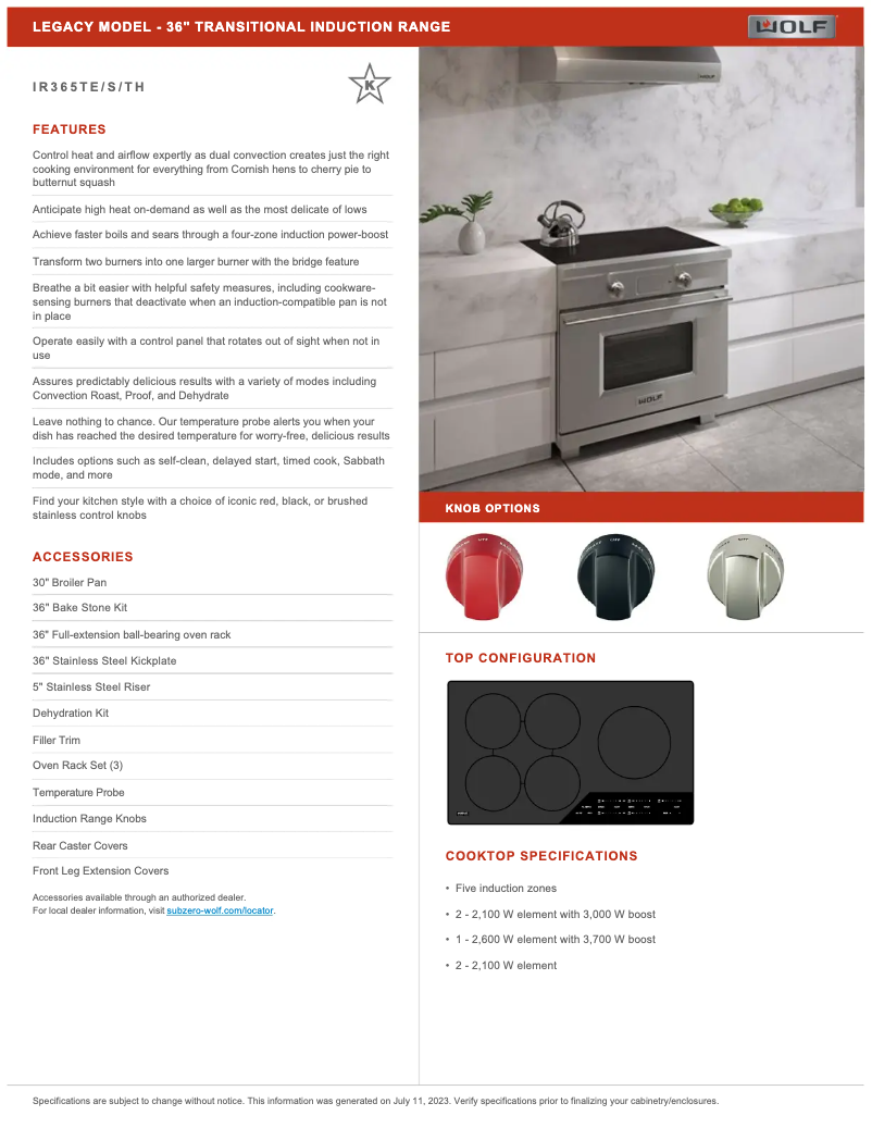 Página 1 del manual Manual de usuario Wolf IR365TE