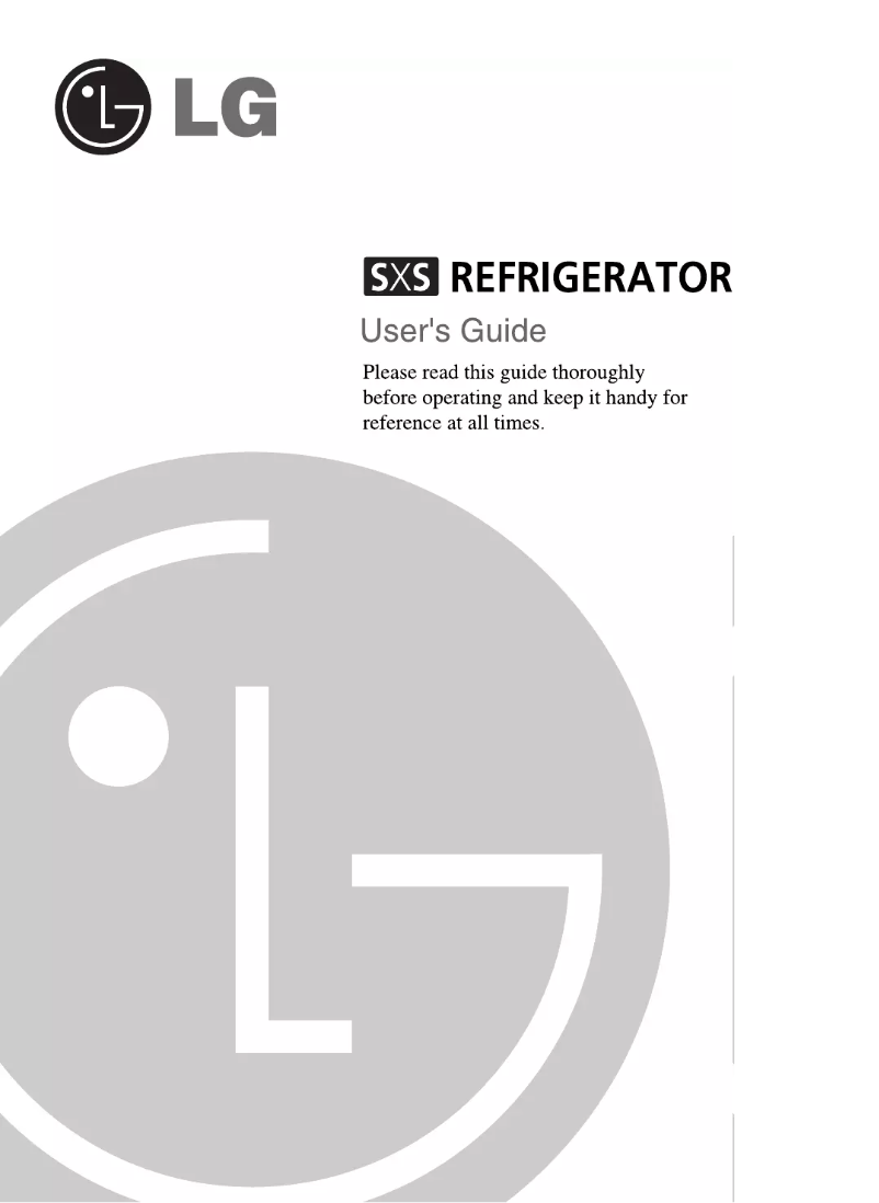 Page 1 de la notice Manuel utilisateur LG GR-L257STS