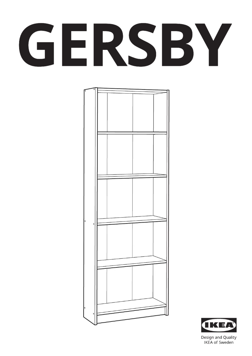 Page 1 de la notice Manuel utilisateur Ikea GERSBY 603.607.30