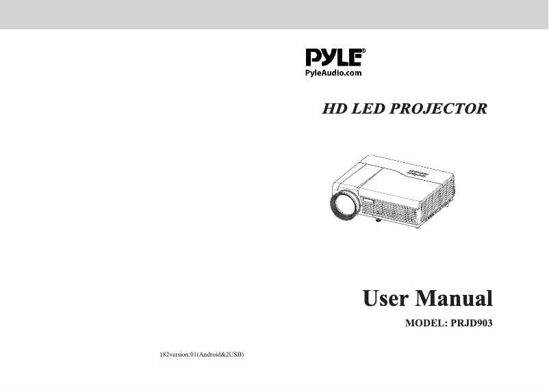 Página 1 del manual Manual de usuario Pyle PRJD903