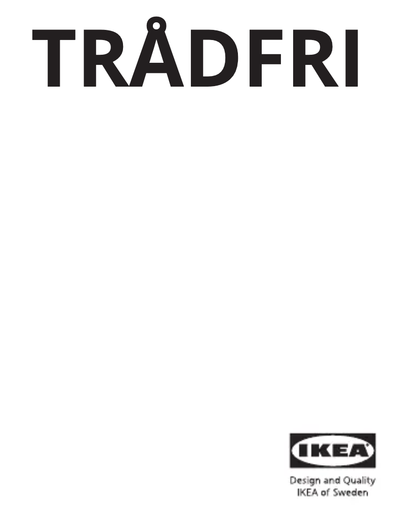 Page 1 de la notice Manuel utilisateur Ikea TRÅDFRI 204.392.26
